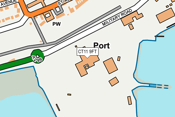 CT11 9FT map - OS OpenMap – Local (Ordnance Survey) CT11 9FT map - OS OpenMap – Local (Ordnance Survey)