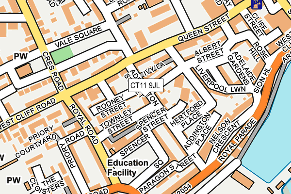 CT11 9JL map - OS OpenMap – Local (Ordnance Survey) CT11 9JL map - OS OpenMap – Local (Ordnance Survey)
