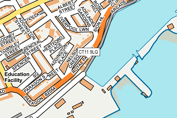 CT11 9LQ map - OS OpenMap – Local (Ordnance Survey) CT11 9LQ map - OS OpenMap – Local (Ordnance Survey)