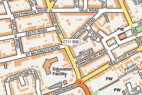 CT11 9NB map - OS OpenMap – Local (Ordnance Survey) CT11 9NB map - OS OpenMap – Local (Ordnance Survey)