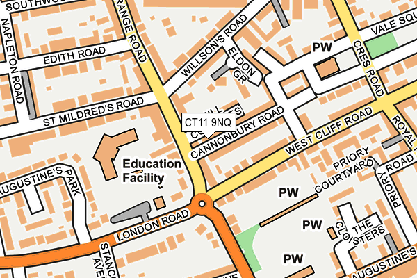 CT11 9NQ map - OS OpenMap – Local (Ordnance Survey) CT11 9NQ map - OS OpenMap – Local (Ordnance Survey)