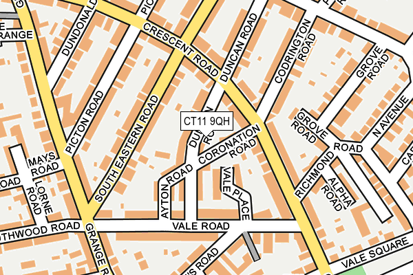 CT11 9QH map - OS OpenMap – Local (Ordnance Survey) CT11 9QH map - OS OpenMap – Local (Ordnance Survey)
