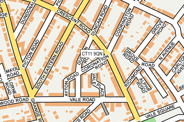 CT11 9QN map - OS OpenMap – Local (Ordnance Survey) CT11 9QN map - OS OpenMap – Local (Ordnance Survey)