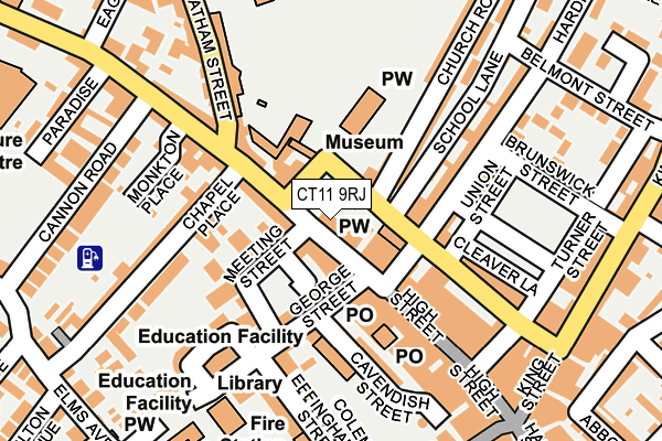 CT11 9RJ map - OS OpenMap – Local (Ordnance Survey) CT11 9RJ map - OS OpenMap – Local (Ordnance Survey)