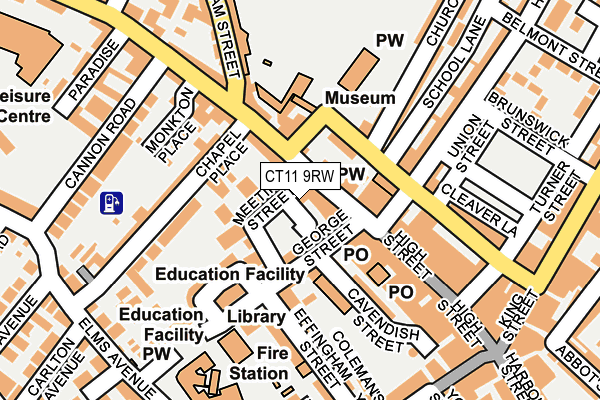 CT11 9RW map - OS OpenMap – Local (Ordnance Survey) CT11 9RW map - OS OpenMap – Local (Ordnance Survey)