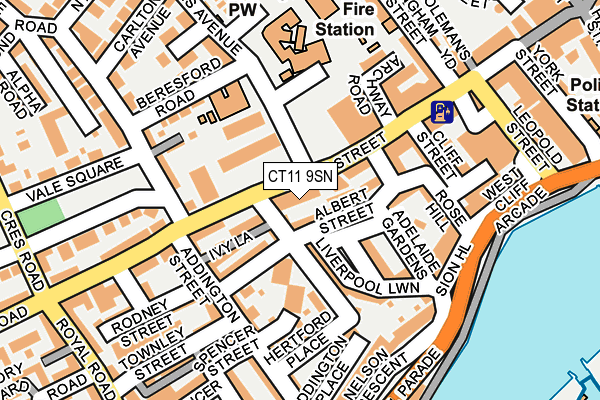 CT11 9SN map - OS OpenMap – Local (Ordnance Survey) CT11 9SN map - OS OpenMap – Local (Ordnance Survey)