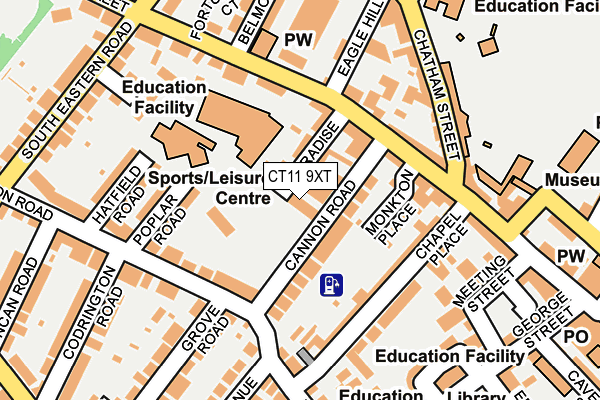 CT11 9XT map - OS OpenMap – Local (Ordnance Survey) CT11 9XT map - OS OpenMap – Local (Ordnance Survey)