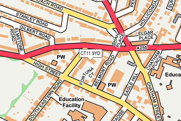 CT11 9YD map - OS OpenMap – Local (Ordnance Survey) CT11 9YD map - OS OpenMap – Local (Ordnance Survey)