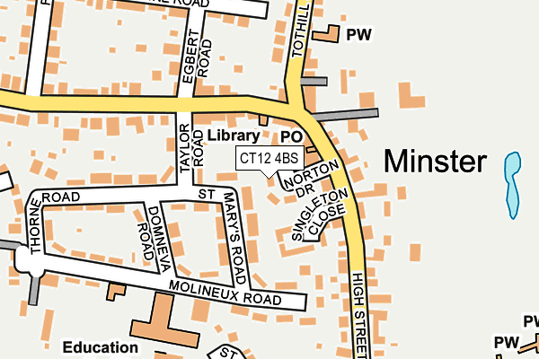 CT12 4BS map - OS OpenMap – Local (Ordnance Survey) CT12 4BS map - OS OpenMap – Local (Ordnance Survey)