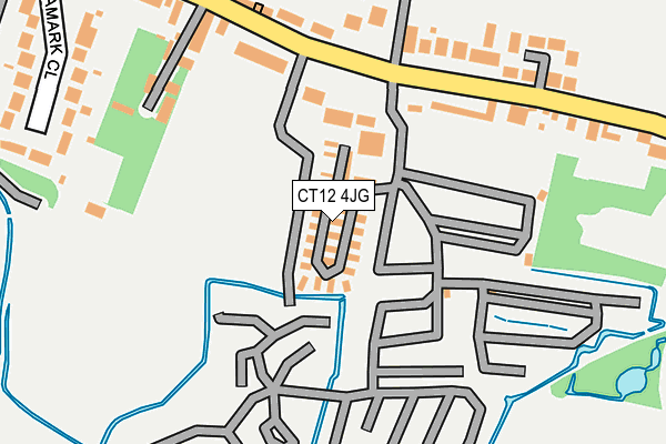 CT12 4JG map - OS OpenMap – Local (Ordnance Survey) CT12 4JG map - OS OpenMap – Local (Ordnance Survey)