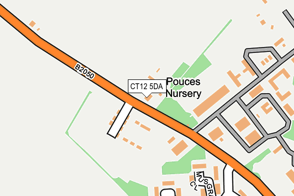 CT12 5DA map - OS OpenMap – Local (Ordnance Survey) CT12 5DA map - OS OpenMap – Local (Ordnance Survey)