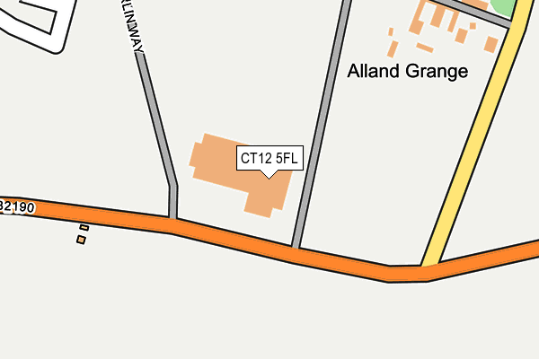 CT12 5FL map - OS OpenMap – Local (Ordnance Survey) CT12 5FL map - OS OpenMap – Local (Ordnance Survey)