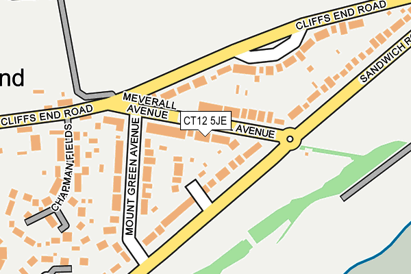 CT12 5JE map - OS OpenMap – Local (Ordnance Survey) CT12 5JE map - OS OpenMap – Local (Ordnance Survey)