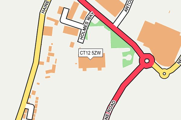 CT12 5ZW map - OS OpenMap – Local (Ordnance Survey) CT12 5ZW map - OS OpenMap – Local (Ordnance Survey)