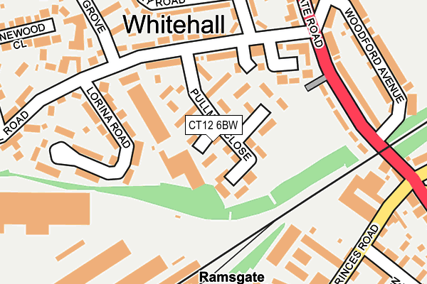 CT12 6BW map - OS OpenMap – Local (Ordnance Survey) CT12 6BW map - OS OpenMap – Local (Ordnance Survey)
