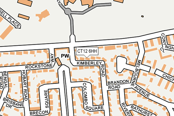 CT12 6HH map - OS OpenMap – Local (Ordnance Survey) CT12 6HH map - OS OpenMap – Local (Ordnance Survey)