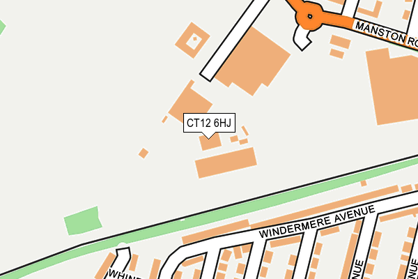 CT12 6HJ map - OS OpenMap – Local (Ordnance Survey) CT12 6HJ map - OS OpenMap – Local (Ordnance Survey)
