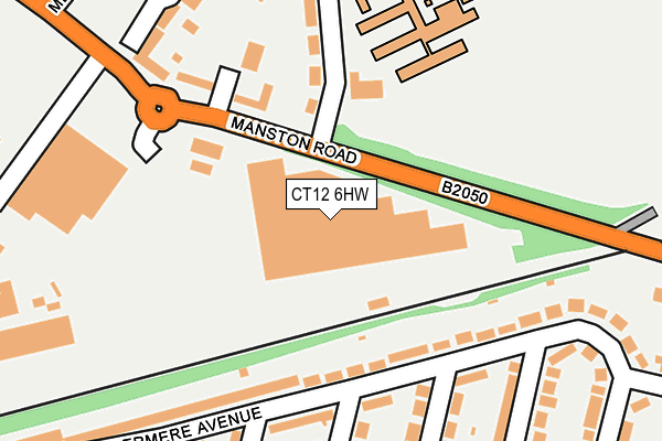 CT12 6HW map - OS OpenMap – Local (Ordnance Survey) CT12 6HW map - OS OpenMap – Local (Ordnance Survey)
