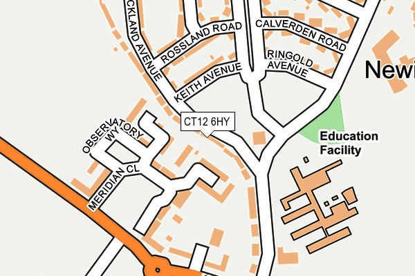 CT12 6HY map - OS OpenMap – Local (Ordnance Survey) CT12 6HY map - OS OpenMap – Local (Ordnance Survey)