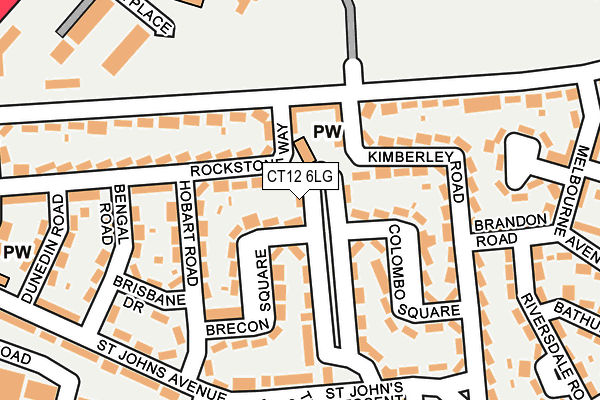 CT12 6LG map - OS OpenMap – Local (Ordnance Survey) CT12 6LG map - OS OpenMap – Local (Ordnance Survey)
