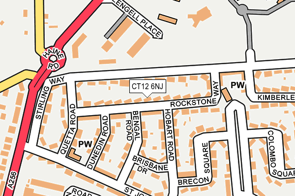 CT12 6NJ map - OS OpenMap – Local (Ordnance Survey) CT12 6NJ map - OS OpenMap – Local (Ordnance Survey)