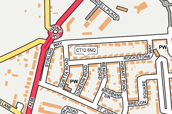 CT12 6NQ map - OS OpenMap – Local (Ordnance Survey) CT12 6NQ map - OS OpenMap – Local (Ordnance Survey)