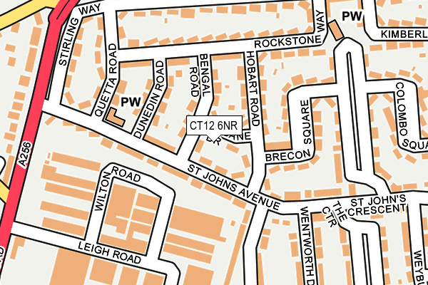 CT12 6NR map - OS OpenMap – Local (Ordnance Survey) CT12 6NR map - OS OpenMap – Local (Ordnance Survey)