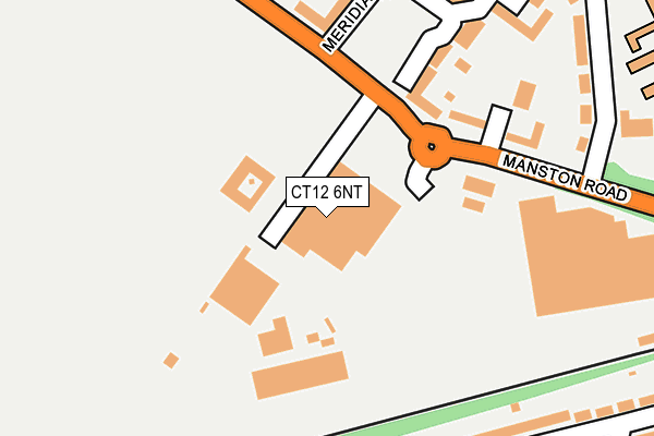 CT12 6NT map - OS OpenMap – Local (Ordnance Survey) CT12 6NT map - OS OpenMap – Local (Ordnance Survey)