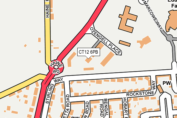 CT12 6PB map - OS OpenMap – Local (Ordnance Survey) CT12 6PB map - OS OpenMap – Local (Ordnance Survey)