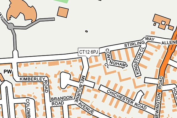 CT12 6PJ map - OS OpenMap – Local (Ordnance Survey) CT12 6PJ map - OS OpenMap – Local (Ordnance Survey)