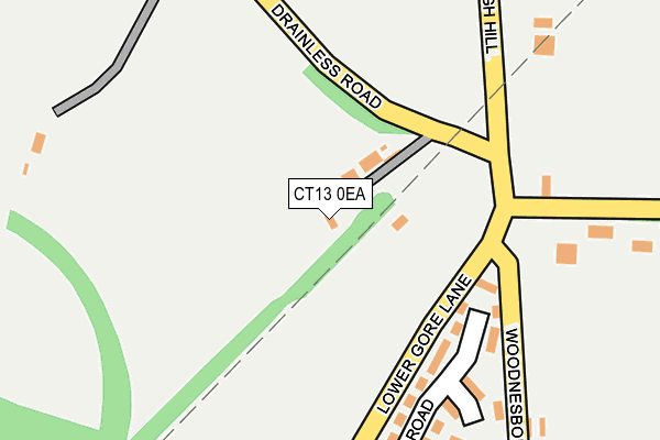 CT13 0EA map - OS OpenMap – Local (Ordnance Survey) CT13 0EA map - OS OpenMap – Local (Ordnance Survey)
