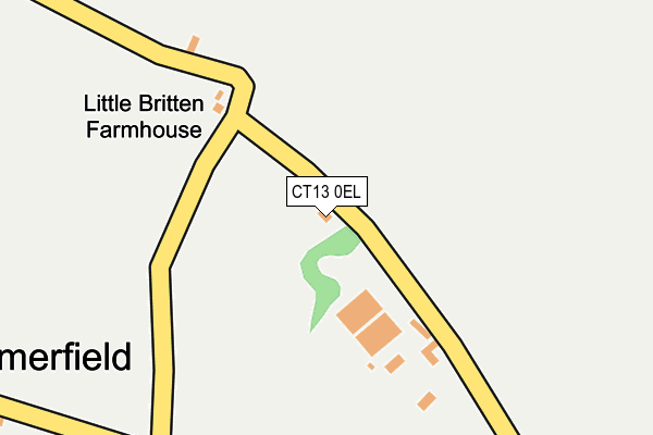 CT13 0EL map - OS OpenMap – Local (Ordnance Survey) CT13 0EL map - OS OpenMap – Local (Ordnance Survey)