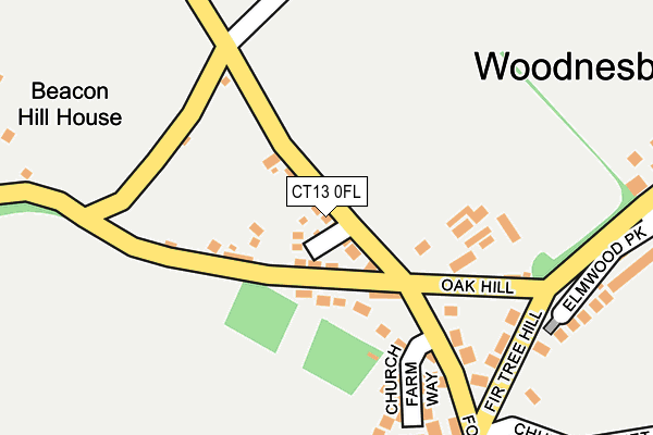 CT13 0FL map - OS OpenMap – Local (Ordnance Survey) CT13 0FL map - OS OpenMap – Local (Ordnance Survey)