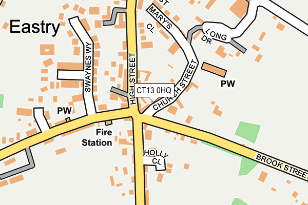 CT13 0HQ map - OS OpenMap – Local (Ordnance Survey) CT13 0HQ map - OS OpenMap – Local (Ordnance Survey)