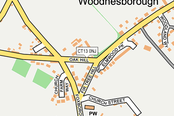CT13 0NJ map - OS OpenMap – Local (Ordnance Survey) CT13 0NJ map - OS OpenMap – Local (Ordnance Survey)