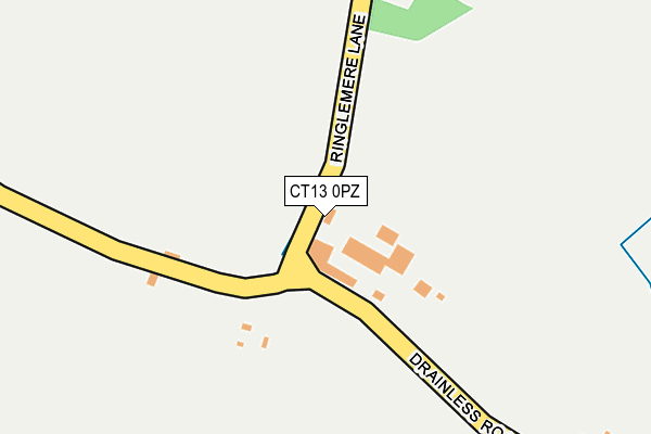 CT13 0PZ map - OS OpenMap – Local (Ordnance Survey) CT13 0PZ map - OS OpenMap – Local (Ordnance Survey)