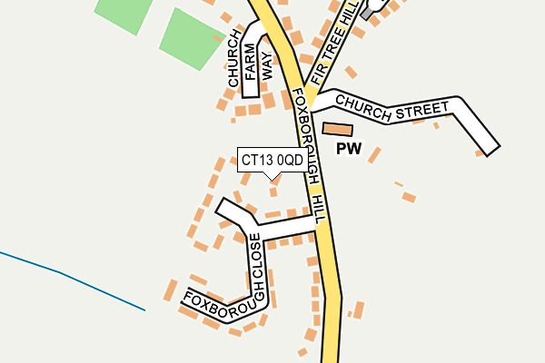 CT13 0QD map - OS OpenMap – Local (Ordnance Survey) CT13 0QD map - OS OpenMap – Local (Ordnance Survey)