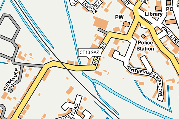 CT13 9AZ map - OS OpenMap – Local (Ordnance Survey) CT13 9AZ map - OS OpenMap – Local (Ordnance Survey)