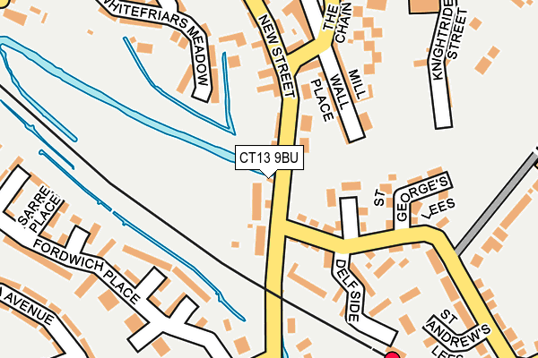 CT13 9BU map - OS OpenMap – Local (Ordnance Survey) CT13 9BU map - OS OpenMap – Local (Ordnance Survey)