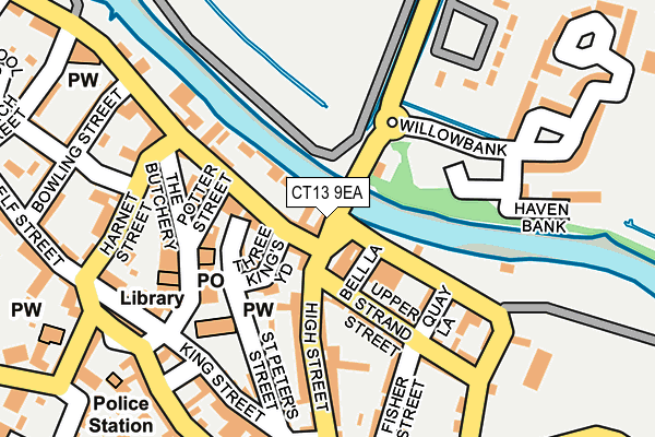 CT13 9EA map - OS OpenMap – Local (Ordnance Survey) CT13 9EA map - OS OpenMap – Local (Ordnance Survey)