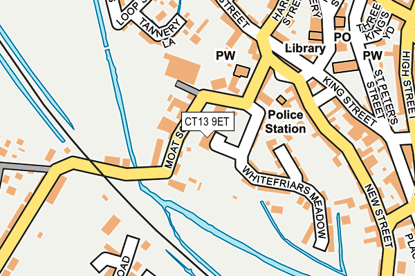 CT13 9ET map - OS OpenMap – Local (Ordnance Survey) CT13 9ET map - OS OpenMap – Local (Ordnance Survey)