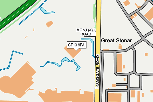 CT13 9FA map - OS OpenMap – Local (Ordnance Survey) CT13 9FA map - OS OpenMap – Local (Ordnance Survey)