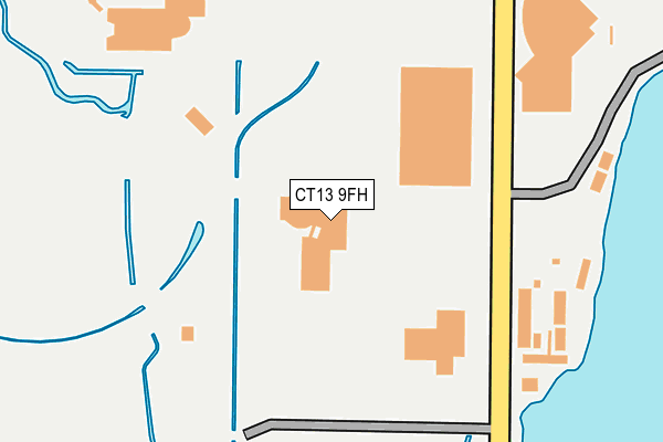 CT13 9FH map - OS OpenMap – Local (Ordnance Survey) CT13 9FH map - OS OpenMap – Local (Ordnance Survey)