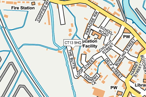 CT13 9HQ map - OS OpenMap – Local (Ordnance Survey) CT13 9HQ map - OS OpenMap – Local (Ordnance Survey)