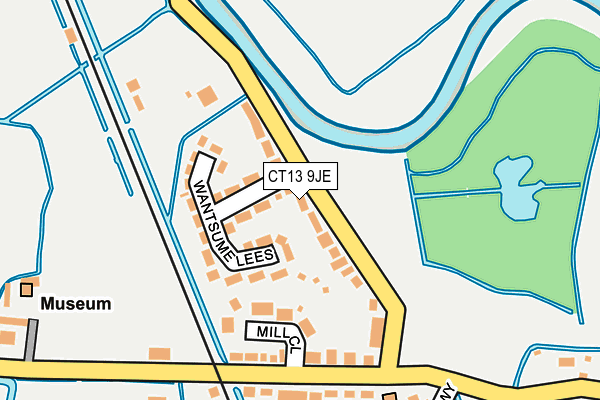 CT13 9JE map - OS OpenMap – Local (Ordnance Survey) CT13 9JE map - OS OpenMap – Local (Ordnance Survey)