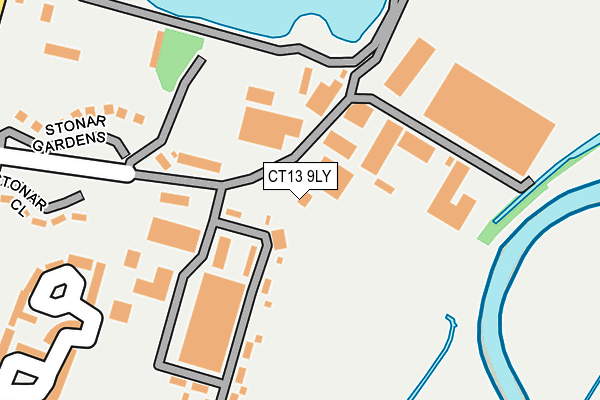 CT13 9LY map - OS OpenMap – Local (Ordnance Survey) CT13 9LY map - OS OpenMap – Local (Ordnance Survey)