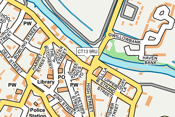 CT13 9RU map - OS OpenMap – Local (Ordnance Survey) CT13 9RU map - OS OpenMap – Local (Ordnance Survey)