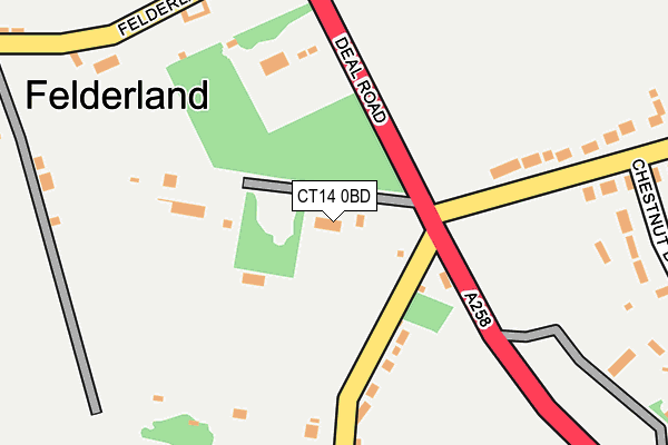 CT14 0BD map - OS OpenMap – Local (Ordnance Survey) CT14 0BD map - OS OpenMap – Local (Ordnance Survey)