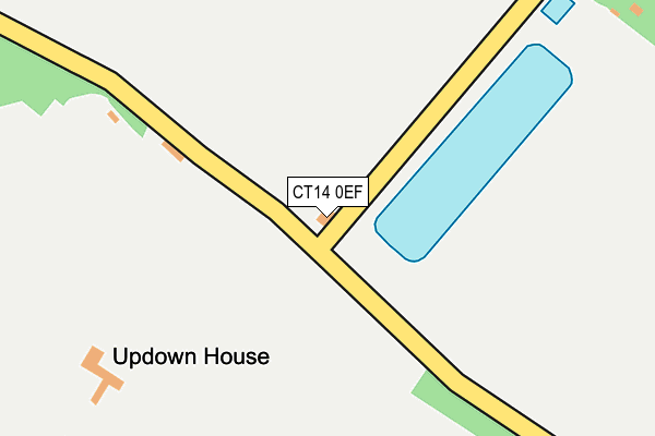 CT14 0EF map - OS OpenMap – Local (Ordnance Survey) CT14 0EF map - OS OpenMap – Local (Ordnance Survey)