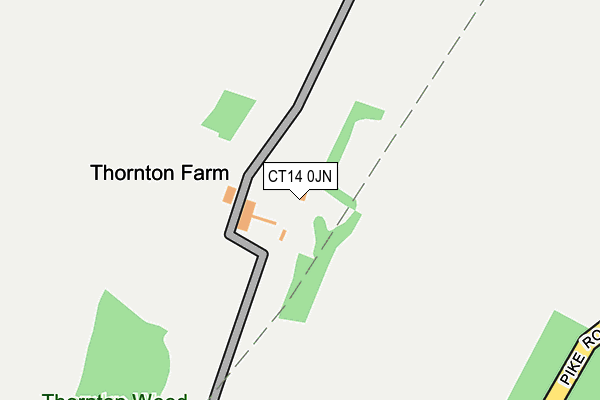 CT14 0JN map - OS OpenMap – Local (Ordnance Survey) CT14 0JN map - OS OpenMap – Local (Ordnance Survey)